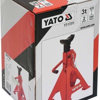 Set 2 suporti pentru auto, Yato YT-17311, capacitate 3 Tone