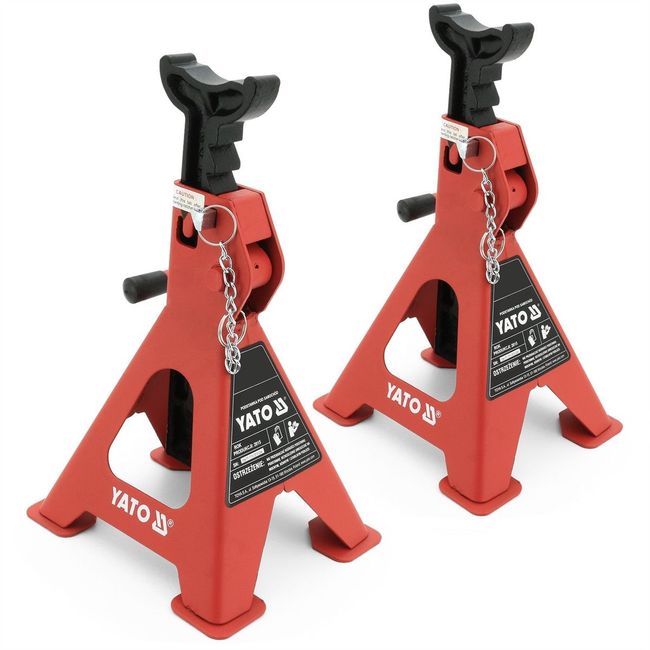 Set 2 suporti pentru auto, Yato YT-17311, capacitate 3 Tone