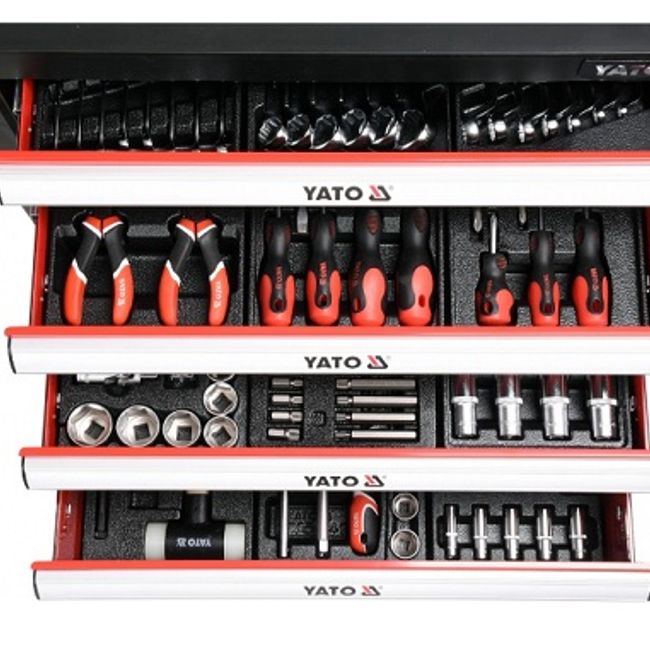 Dulap cu Scule Profesional 6 Sertare Echipat Complet cu 177 Piese YATO YT-55300