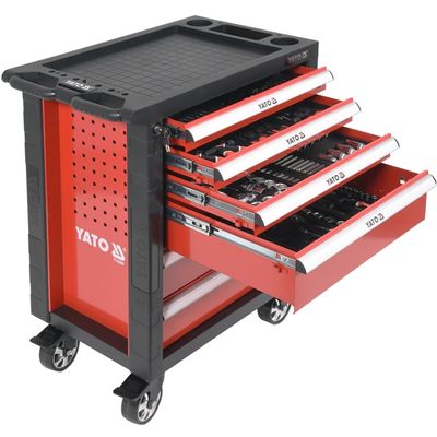 Dulap cu Scule Profesional 6 Sertare Echipat Complet cu 177 Piese YATO YT-55300