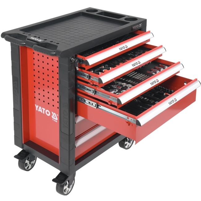 Dulap cu Scule Profesional 6 Sertare Echipat Complet cu 177 Piese YATO YT-55300
