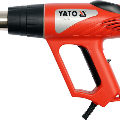 Suflanta cu aer cald, Yato YT-82292, 2000 W, termostat analogic, cu accesorii, in valiza