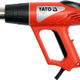 Suflanta cu aer cald, Yato YT-82292, 2000 W, termostat analogic, cu accesorii, in valiza