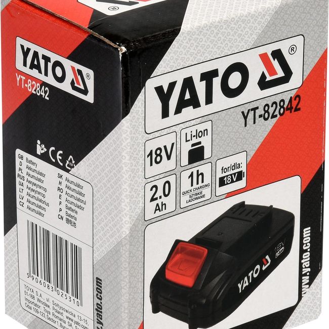 Acumulator Yato YT-828461, Li-Ion, 18 V, 2 Ah