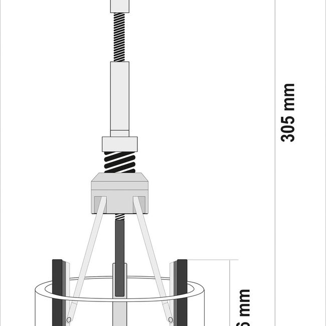 Dispozitiv pentru honuit clindrii Yato YT-05812, 51 - 177 mm, 205 mm