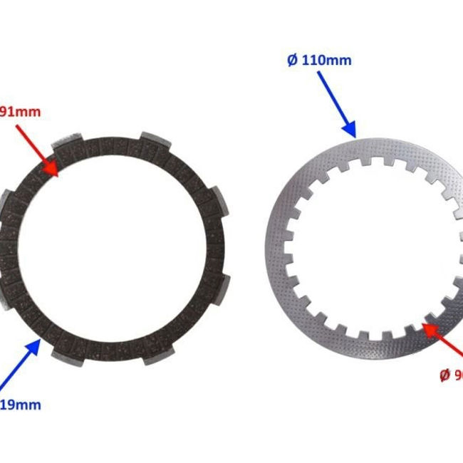 Kit discuri ambreiaj ATV / Cross YX140, 140cc