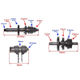 Pinioane cutie viteze ATV 107-110-125 + selector 154FMI / Cross YX140