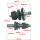 Set grup pinioane cutie de viteze 50cc, 110cc, 125cc, 12/17mm