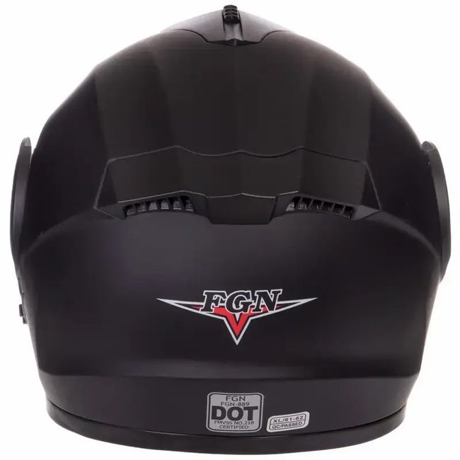 Casca moto flip up cu ochelari de soare, Negru Lucios, marimea XL (61-62)