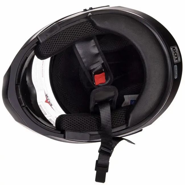 Casca flip up FGN cu ochelari de soare, negru mat