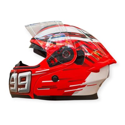 Casca moto flip up cu ochelari de soare, Model Red Ant Model 969, marimea L (59-60)