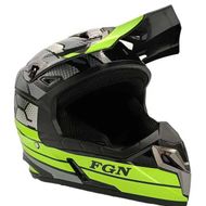 Casca cross Atv, Enduro, FGN, culoare culoare negru-verde, marimea L (59-60)