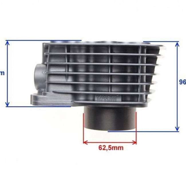 Set motor / kit cilindru Atv CG125, 125cc 4T, 56.4 mm, racire pe aer