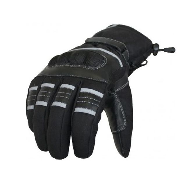 Manusi moto / ATV cu protectii pentru monturi, impermeabile, izolate termic, TITANUS, marimea S