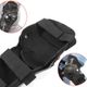 Set protectii moto, genunchere si cotiere, prindere Velcro, benzi elastice, ventilate, culoarea neagra