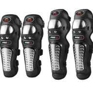 Set protectii moto, genunchere si cotiere, prindere Velcro, benzi elastice, protectie aluminiu, ventilate