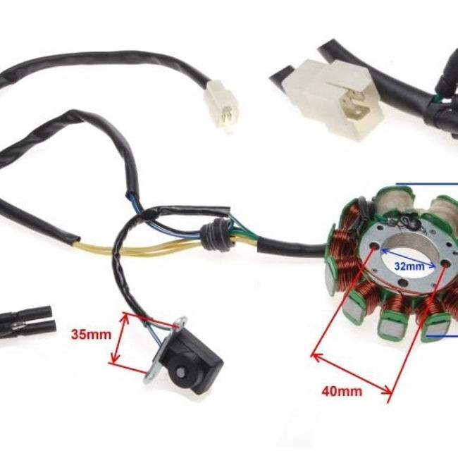 Magnetou / stator aprindere Atv Loncin 200cc, 11 bobine
