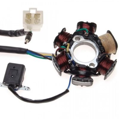 Magnetou / stator aprindere Atv 110cc - 125cc, 6 bobine, 5 fire, model ZQ2001