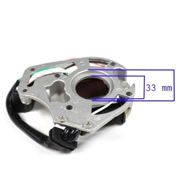 Magnetou / stator aprindere Atv 50cc - 110cc, 2 bobine si senzor de scanteie, 5 fire