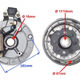 Magnetou / stator aprindere + Volanta Cross YX140 (model cu 1 bobina)