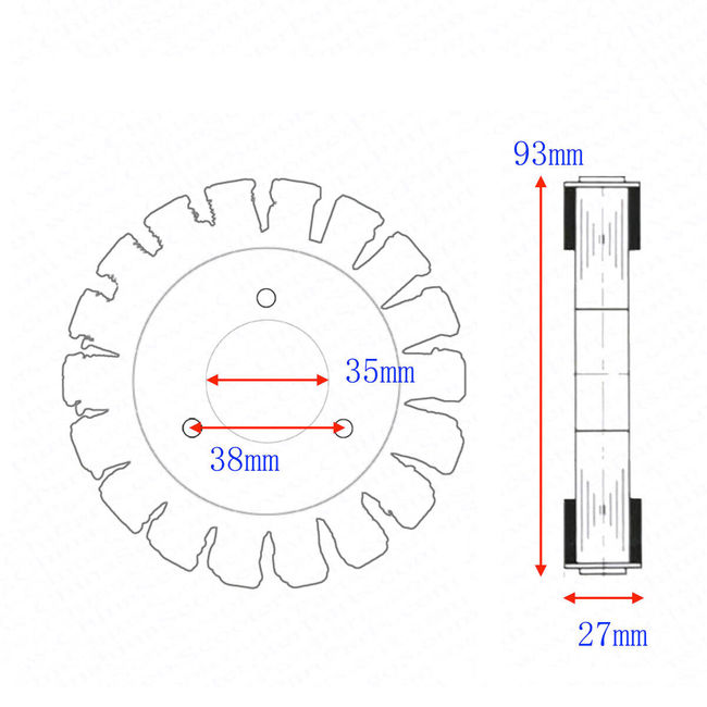 Magnetou / stator aprindere Atv Linhai 250cc - 300cc, Yamaha Majesty, 18 bobine, 93 mm