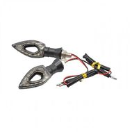 Set Doua Semnalizari Moto cu Led 12V, Lumina Galbena