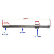 Ax fata cross (12mm) cu distantier
