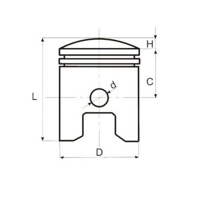 Kit piston ATV Bahan 250cc (69 mm)