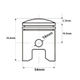 Kit piston ATV / Cross 4T 125cc, 54mm, bolt 14mm (ZS124 / 154FMI)