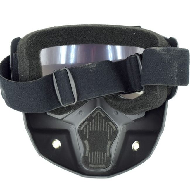 Masca Protectie Fata din Plastic Dur cu Ochelari pentru Moto, ATV
