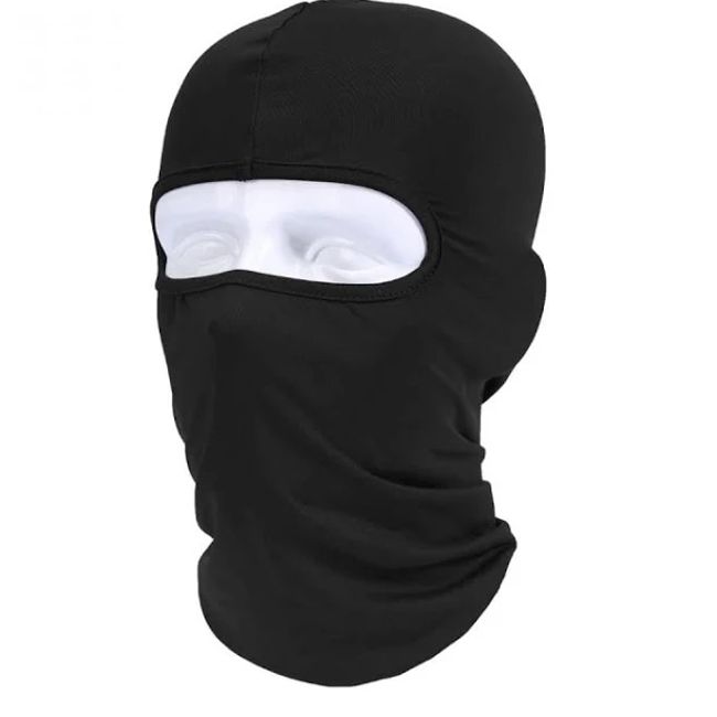 Cagula moto, material moale, marime universala, negru