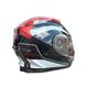 Casca moto flip up cu ochelari de soare, Model Negru / Rosu / Alb, marimea L (59-60)