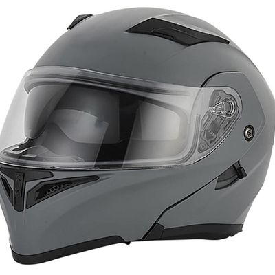 Casca flip up FGN cu ochelari de soare, gri
