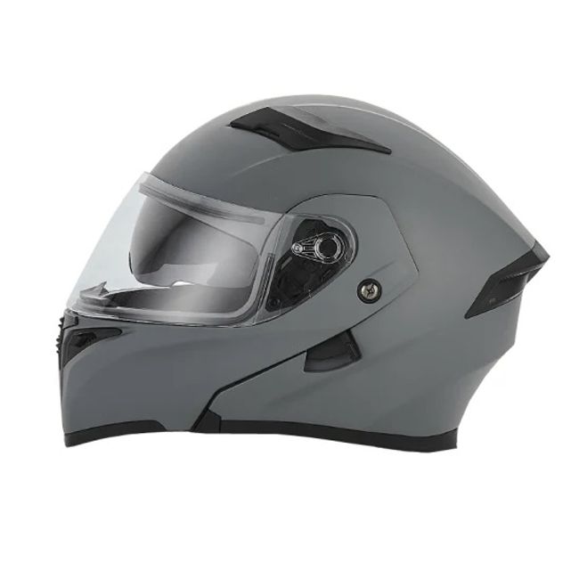 Casca flip up FGN cu ochelari de soare, gri