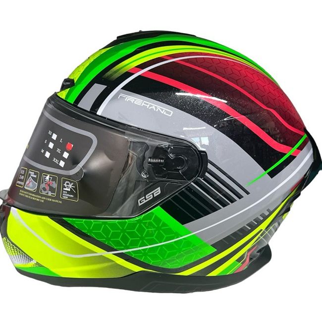 Casca moto full face GSB Garnet, multicolor, marimea L (59-60)