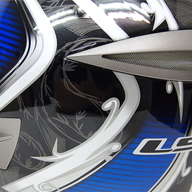 Casca moto full face/Integrala, LS2 FF366, culoare negru / albastru