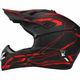 Casca cross Atv, Enduro SNON, culoare negru/rosu, marimea L (59-60)