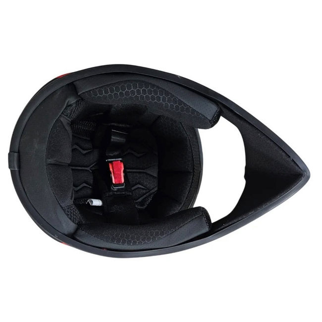 Casca cross Atv, Enduro SNON, culoare negru/rosu, marimea L (59-60)