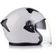 Casca moto semi-integrala, JK528 , culoare alb