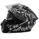 Casca moto flip up, X-ONE X-3000 GT X-PEED, cu ochelari de soare, negru lucios, marimea M (57-58)