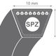 Curea de transmisie trapezoidala 9.5x8x1087 SPZ Delta Gates