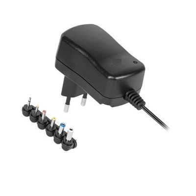Alimentator stabilizat, tensiune reglabila, 3V-12V DC 600mA, negru