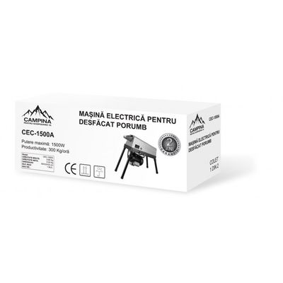 Batoza pentru porumb, Campina CEC1500A, 1500 W, 300 Kg/h