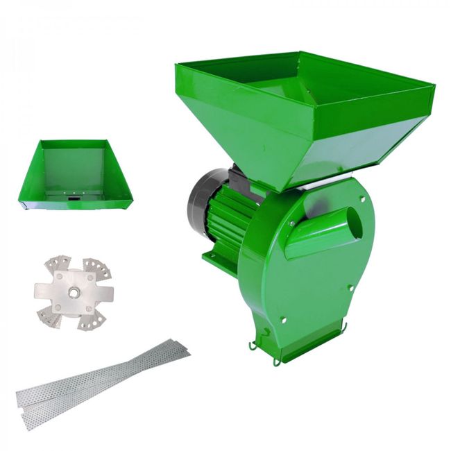 Moara cereale cu ciocanele Lider MX947, 4.5 kW, 300 kg/ora, 3000 RPM, cuva mare, bobinaj cupru