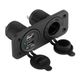 Mufa montaj bricheta auto, 2x port USB, 1x bricheta 12v