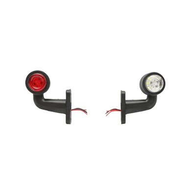 Set 2 lampi gabarit cu brat, 12 LED SMD, Alb - Rosu,12V-24V