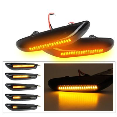 Set 2 lampi semnalizare LED, laterale dinamice, compatibil Bmw E46, E90, E60, X1 E84, X3 E83
