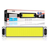 Set 2 lampi plafoniera auto 16W, tensiune 12-80V, buton on/off, lumina alba, 245 X 60 mm, 108 led