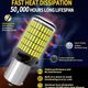 Set 2 Becuri Auto, 12-24V Led P21W, 20W, BA15S, Lumina Alba, Pozitie Si Marsarier, 3014 SMD