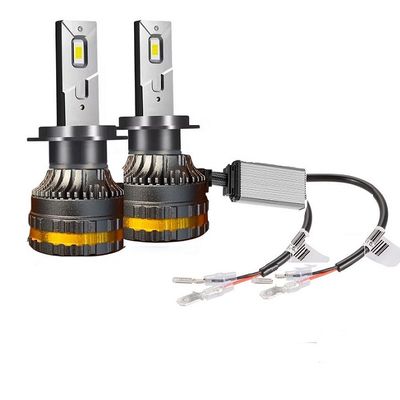 Set 2 Becuri Auto, Led H1 cu ventilator, 100w, 15000lm, IP68, 6000k, 9-30v, canbus
